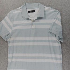 Luigi Bertolli Short‎ Sleeve Striped Cotton Polo